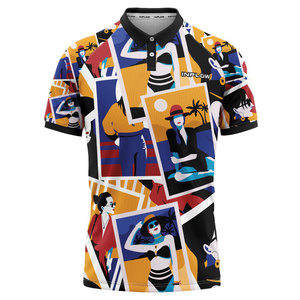 Camiseta Polo personalizada de alta calidad para hombre, camiseta personalizada con logotipo estampado de microfibra, camiseta Polo de fábrica - Product Image 1