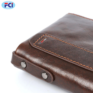 Dicihaya-portefeuille en cuir véritable pour hommes, porte-monnaie, protection pour pièces de monnaie, Double fermeture éclair, Design de marque, Vintage - Product Image 4