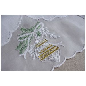 Quangthanh 100% coton serviettes brodées à la main Style Jacquard jetables pour les mariages serviettes de noël faites à la main de tous les jours - Product Image 2