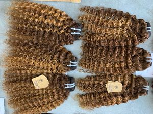 Extensiones de Cabello Humano Vietnamita de Múltiples Donantes, Rizado Marrón Piano - Product Image 1