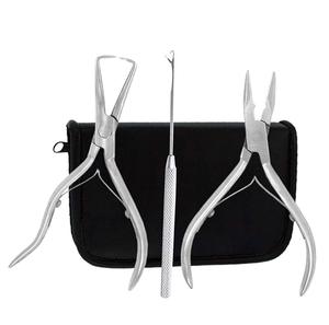 Hot Sale High Quality Stainless Steel Hair <b>Extension</b> Pliers Kit <b>Bead</b> Human Hair <b>Extensions</b> Tools - Product Image 6