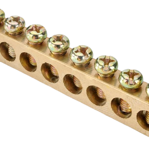 Bloque de terminales de latón personalizado para conexión a tierra, con enlaces neutros de latón y cobre y barra de tierra, para proveedor de accesorios de puesta a tierra, para venta de exportación - Product Image 3