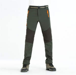 กางเกงขายาวผู้ชายกันน้ำ ไซส์ใหญ่ สำหรับกิจกรรมกลางแจ้ง เดินป่า ตกปลา ตั้งแคมป์ ปีนเขา เดินเขา เล่นสกี ท่องเที่ยว ผ้าอุ่น ยืดหยุ่น ทรงตรง แบบคาร์โก้ - Product Image 2