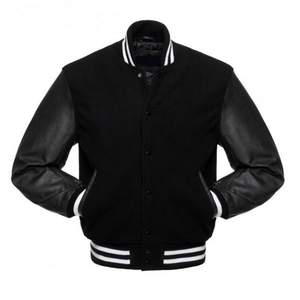 Veste universitaire réversible en laine écologique de haute qualité pour homme avec accents en cuir de vache, personnalisable pour l'hiver - Product Image 6