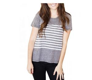 Camisetas sueltas de manga corta con cuello redondo para mujer, a la venta camisetas estampadas, ropa de verano de algodón y poliéster hecha a medida - Product Image 1