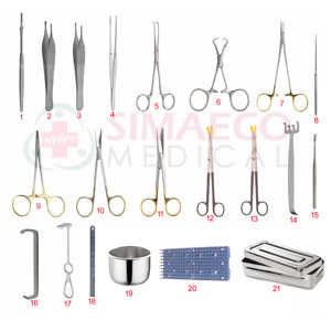 Juego de 13 Piezas para Palatoplastia (Palato Roto) / Instrumentos Quirúrgicos de Acero Inoxidable con Alimentación Eléctrica - Product Image 4