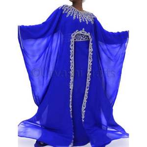 Kaftan Abaya jalya, vêtements islamiques, Cardigan assorti et ceinture, à ouverture frontale, d'usine, OEM - Product Image 1