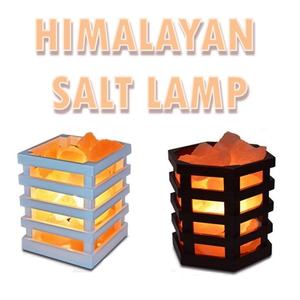 Lampe de sel artisanale de l'Himalaya de Sian Enterprises avec panier en matériaux organiques, couleur et taille personnalisées pour la décoration de la maison - Product Image 5
