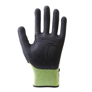 Venta al por mayor de guantes de seguridad de medio dedo unisex excelente rendimiento Flex Mech multiuso cuero mecánico trabajo protección para deportes - Product Image 3