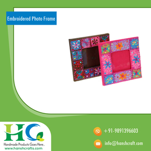 Blue and White Horn Photo <b>Frame</b> | <b>Vintage</b> Tabletop <b>Picture</b> <b>Frame</b> for Home Decor Display Gift Wholesale India OEM Indian Exporter - Product Image 2