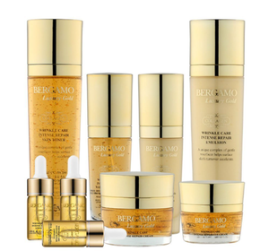 BERGAMO GOLD SKIN CARE Set de 9 Piezas, Set de Regalo de Lujo, Iluminador, Antienvejecimiento, Hidratante, Blanqueador, Extracto de Ginseng, Revitalizante, Unisex - Product Image 2