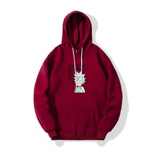 เสื้อฮู้ดผู้ชายสีดำล้วนเสื้อฮู้ดผ้าฝ้ายสินค้ามาใหม่เสื้อถักแบบหนาพร้อมโลโก้ออกแบบได้ตามต้องการ - Product Image 5