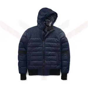 2022 Wholesale Price Custom High Quality Down Zip Up Plain Dyed Men Thick Waterproof Puffer Coat Jacket Slim Puffer Jacket