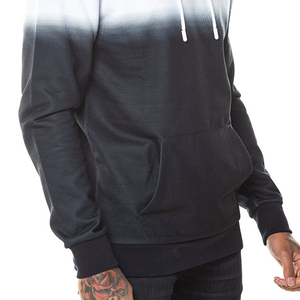 Sudadera con capucha de poliéster de talla grande personalizada para hombre Sudadera con estampado sublimado con diseño forrado Técnica lavada - Product Image 4