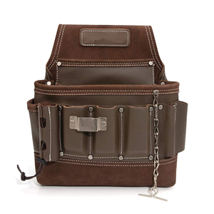 Handmade Real <b>Leather</b> Construction <b>Roll</b> <b>Tools</b> Bag Screwdriver Organizer <b>Roll</b> For Mechanics 10 <b>Tool</b> - Product Image 1