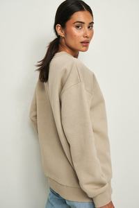 Sudadera informal de gran tamaño para mujer, Jersey bordado con hombros caídos y manga a rayas, nuevo diseño a la moda, transpirable Plus - Product Image 2