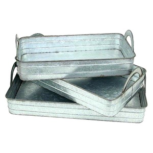 Venta caliente clásico Retro europeo plato bandeja personalizada hierro arte comida bandeja uso doméstico fotografía puesta en escena servir Material de Metal - Product Image 5