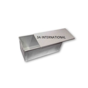 กล่องขนมปังทรงสี่เหลี่ยมผืนผ้าสำหรับบรรจุอาหารภาชนะใส่ขนมปังโลหะสำหรับจัดเก็บในบ้าน - Product Image 2