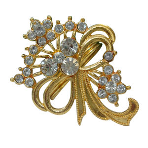 Anneaux de serviette en métal Antique, décoration en strass clair découpé au Laser, Vintage argent or accessoires de mariage - Product Image 5