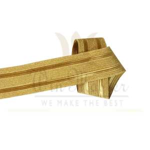 Dentelle tressée fantaisie or clair 10mm | Rubans de médaille de couleur et de taille personnalisés à vendre - Product Image 6