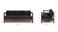 Canapé en tissu, 3 places, mobilier de salon moderne, style coréen, livraison gratuite