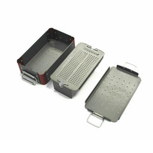 Juego de caja redonda quirúrgica Caja de agujas de acero inoxidable Instrumentos quirúrgicos duraderos para procedimientos médicos de precisión 4 piezas - Product Image 4