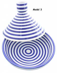 Tajine Marocain pour la Cuisson et la Décoration, Tajine Artisanal Décoré en Céramique Émaillée - Product Image 4