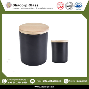 Verre à bougie de haute qualité à revêtement noir - Product Image 6