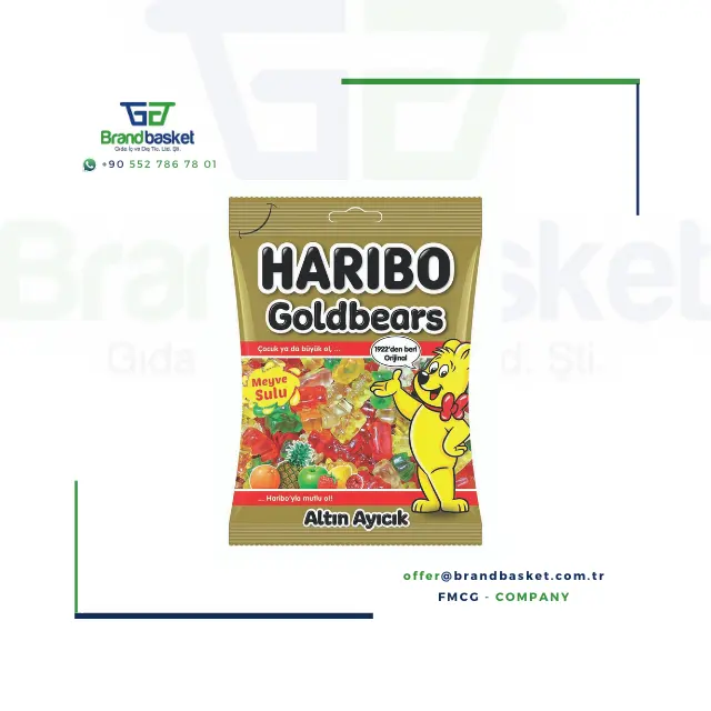 Para HARIBO GOLDBEARS 80gr HALAL Turquía Original Haribo dulces