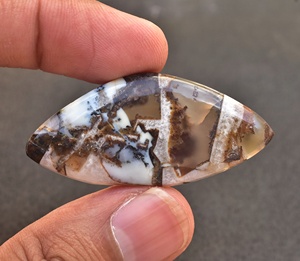 Scheelite Cabochon พลอยสีฟ้าแบบตุรกี,พลอยสีฟ้าคุณภาพสูงลายลูกไม้สีฟ้า Rhodochrosite - Product Image 6