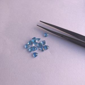Topacio azul suizo Natural de 4mm, piedras preciosas sueltas de corte trillón facetado, piedras semipreciosas, suministro a granel, último diseño, tendencia AAA - Product Image 2