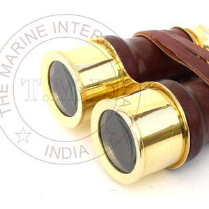 Technique en métal plaqué de style marin royal binoculaire en laiton nautique antique - Product Image 1