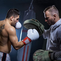 Mitaines de boxe professionnelles en caoutchouc et cuir pour l'entraînement des hommes - Écologiques