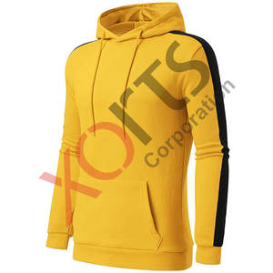 Ensemble de survêtement unisexe jaune personnalisable pour la course et le jogging, en polyester/coton, extensible dans quatre directions et respirant - Product Image 3