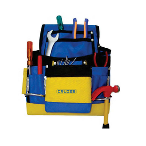 Bolsa de almacenamiento de herramientas de cintura de tela de poliéster azul de alta calidad portátil y resistente personalizable soporte OEM CRUIZE EXPORTS - Product Image 1