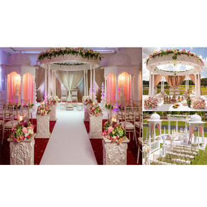 Mandap de mariage indien ouvert et spectaculaire, idéal pour les mariages en destination au Royaume-Uni, au design glamour et onirique, pour événements en extérieur WASHINGTON - Product Image 1