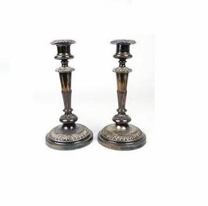 Bougeoir VINTAGE en laiton, 1 pièce, porte-bougie ANTIQUE, décoratif de fête - Product Image 4