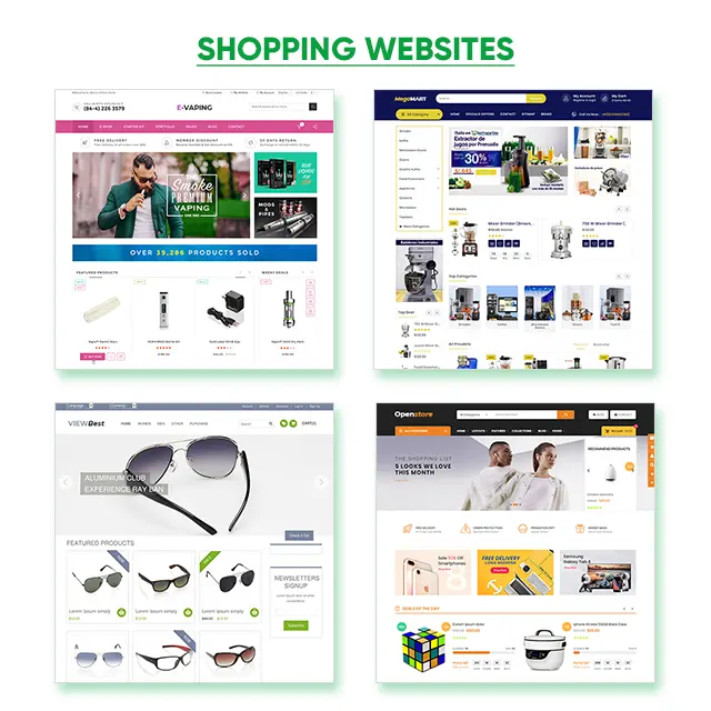 Beliebteste und profession ellste E-Commerce-Webdesign-Website-Designer E-Commerce Paypal Akzeptierte Online-Shops Online-Webdesign