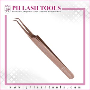Rose Gold Eyelash Extensionแหนบ,แหนบสำหรับEyelash Extension Pro 6มม.75องศา,แหนบสำหรับEyelash Extension - Product Image 2