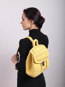 <b>Mini</b> <b>Backpack</b> Yellow with Elastic Straps - Product Image 6