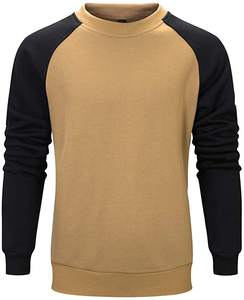 Homme Couleur Contrastée Décontracté À Col Rond Pull Sweat - Product Image 5