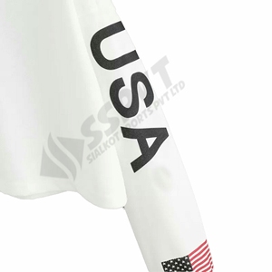 Sudadera con capucha para mujer, con estampado de bandera americana, Tops cortos, Jersey, Top - Product Image 4