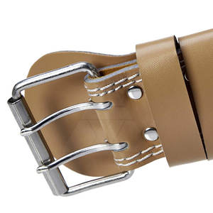 Cinturón de levantamiento de pesas antideslizante de piel de vaca personalizable de alta calidad Unisex gimnasio Fitness Powerlifting protección entrenamiento OEM - Product Image 5