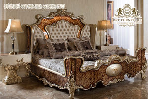 Ensemble de meubles de chambre à coucher super luxueux en métal antique, ensemble de chambre à coucher en bois de bronze sculpté de luxe, vente de meubles de chambre à coucher de luxe - Product Image 4