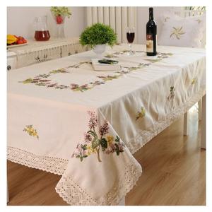 Embroidery <b>Table</b> Cloth 100% Cotton Quang Thanh Hand Embroidey - Product Image 1