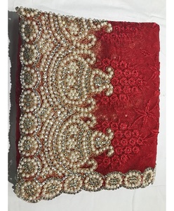 Diseño de cuadros de flores bordadas pesadas, Sari de longitud completa multicolor con blusa, ropa de mujer india, última colección para la mejor ropa - Product Image 1