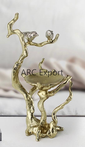 ชามโลหะโบราณตกแต่งหรูหรา ชามโลหะแฟนซีโบราณ ชามแก้วตกแต่ง ราคาสมเหตุสมผล - Product Image 4