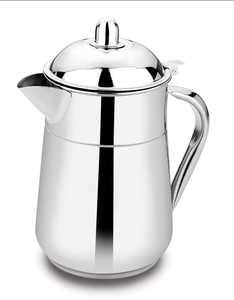 Dheer Stainless Premium Stainless Steel Water Jug with Lid | Hammered Design Serving Pitcher - Product Image 1