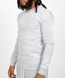 Logo personnalisé Col Ras Du Cou À Manches Longues Plaine Pull Sweatshirts Pour Hommes Hoodies Drop Shoulder No Strings Heavy Oversized Men Hoodie - Product Image 5