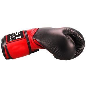 Gants de boxe en cuir rouge et noir, gants du Pakistan - Product Image 6